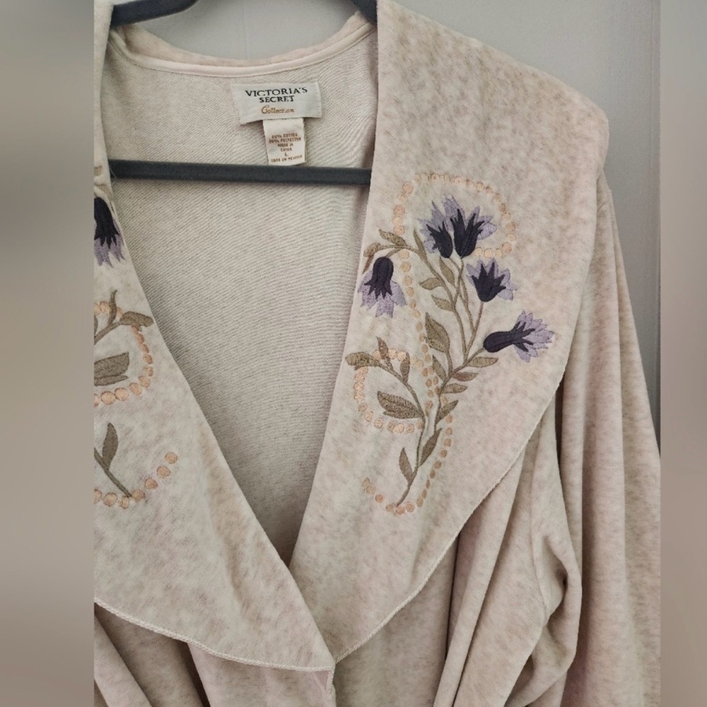 Vintage Victoria Secret Collection Velour Robe L - Picture 5 of 6